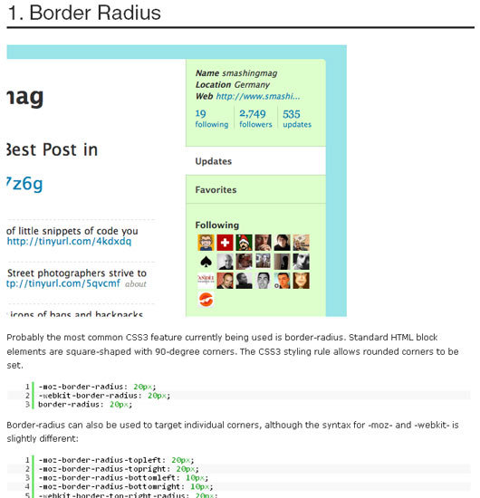 CSS3 Tutorials for Web Development
