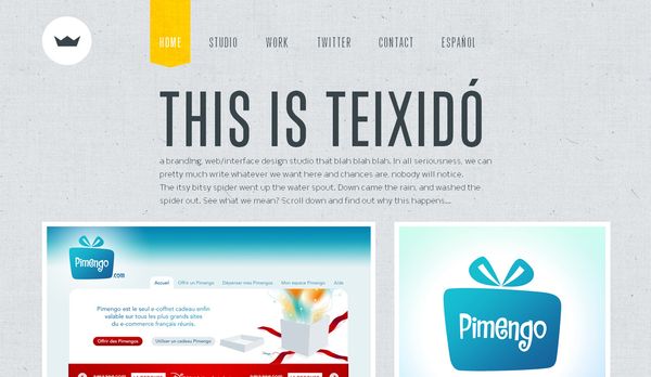 Collection of 40 Creative Textured Websites