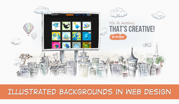 Illustrated Backgrounds in Web Design